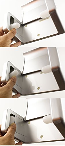 Zoie + Chloe Easy-Snap Toilet Paper Holder - Load and Unload with One Hand - color: Chrome