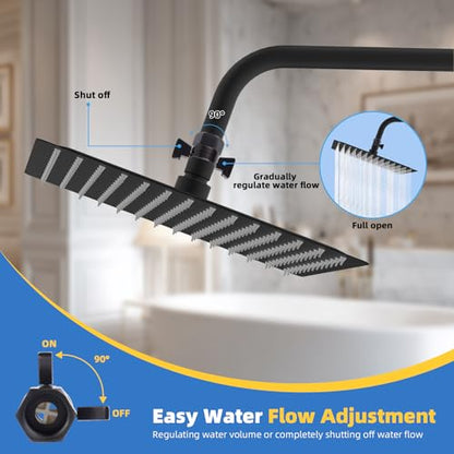 Hibbent All Metal 1 Pack Shower Head Flow Control Valve, G1/2 Brass Shut-off Valve with Handle Lever, Shut OFF Water Flow Control Regulator for Handheld Shower, or Bidet Sprayer, Oil-Rubbed Bronze - color: Oil Rubbed Bronze