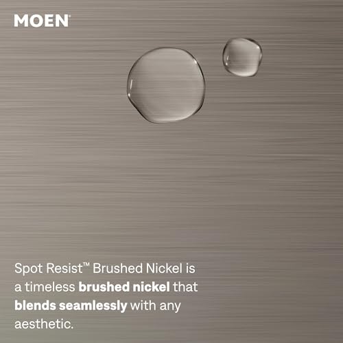 Moen Findlay Spot Resist Brushed Nickel Two Handle 4-Inch Centerset Bathroom Faucet, 84515SRN