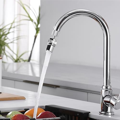 360° Multi Thread Swivel Garden Hose Adapter with Aerator (Chrome) | Faucet to Hose Adapter, Male to Female Sink Adapter for Bathroom, Kitchen, Garden - color: Faucet Hose Adapter-E