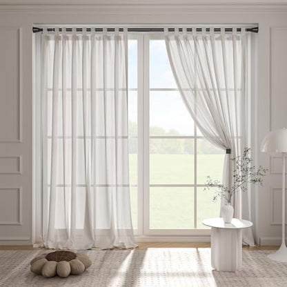 Shower Tension Curtain Rod Black 45 to 77 Inch Spring Tension Curtain Rod | Shower Rod Non Slip Shower Curtain Rod No Drilling 1pcs for Windows Adjustable Tension Rods of Curtain Window Closet Kitchen - color: Black, size: 45-77 inch 1pcs