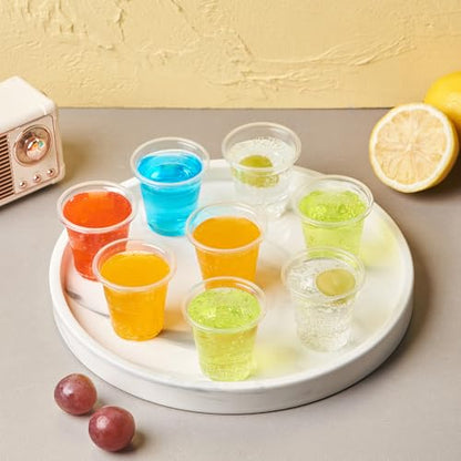 Jaluxing 500 Pack 3.5 OZ Clear Plastic Cups, Small Disposable Mouthwash 3.5 Ounce Bathroom Cups (Formerly FULING) - style: 3.5 OZ.