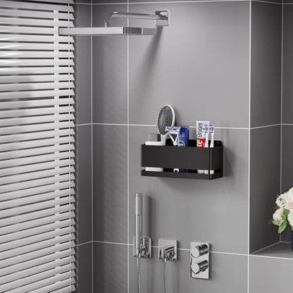 Electric Toothbrush Holder, Toothbrush Holders wall Mounted，3 Slot | Aluminum toothbrush holder, drill-free, 3-slot storage; suitable for use in bathrooms, kitchens, and studies. - size: Three slot