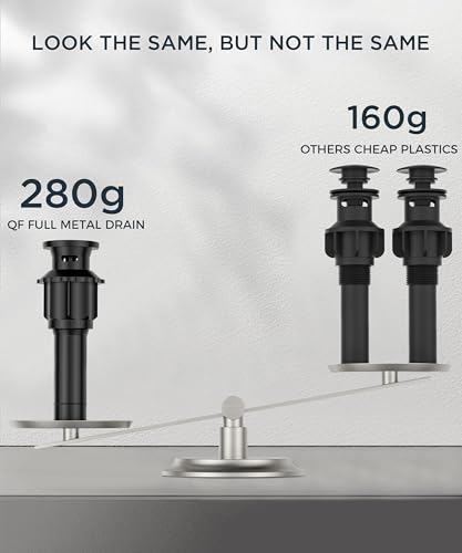 QFN Matte Black Bathroom Faucet 3 Hole 8 Inch Widespread for Vanity Faucet | Two Handles Bathroom Sink Faucet Lead-Free Square Design with Supply Lines, 4-12 Inch 3 Hole Install, for RV Vanity Laundry - color: Matte Black, style: Square