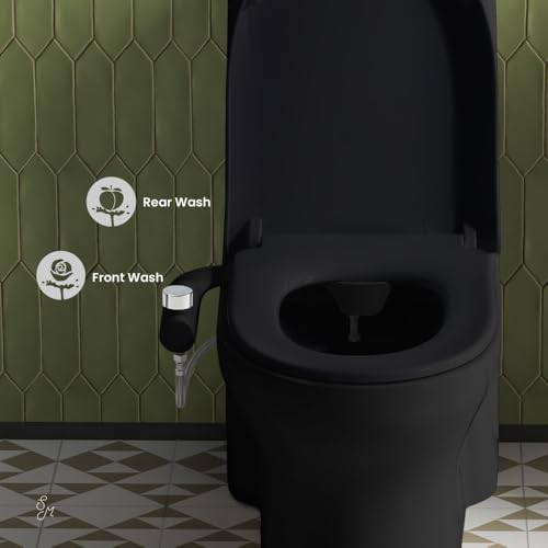 Montmartre Non-Electric Bidet Toilet Attachment in Matte Black