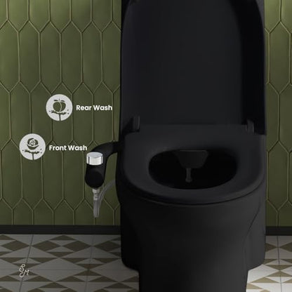 Montmartre Non-Electric Bidet Toilet Attachment in Matte Black