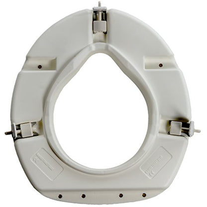 PCP Raised Toilet Seat, Increase Height Over Commode, Elevated, White, 3 Inch Rise