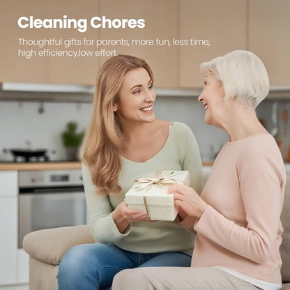 UNIWA Electric Spin Scrubber Cordless with 4 Replaceable Head, 3-Speeds | Electric Scrubber for Cleaning Bathroom/Kitchen/Tub/Dish/Shower/Cup, Mini Power Scrubber Tool, IPX6 Waterproof, Rechargeable