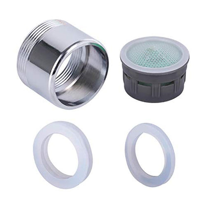 2 Pack 2.2 GPM Sink Faucet Aerator, Male and Female Dual Thread Aerator, Regular/Standard Size, Chrome by NIDAYE - size: 2.2GPM