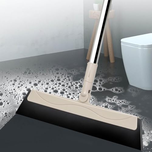 Long Handle Floor Squeegee, Squeegee Broom for Floor, Window Squeegees, Shower Squeegees, Multi-Purpose Cleaning Tools Sweeper Broom for Bathroom Kitchen Bedroom Floor Window Glass
