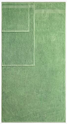 American Veteran Towel, 6 Piece Towel Set for Bathroom, 100% Cotton Turkish Bathroom Towels, 2 Bath Towels 2 Hand Towels 2 Washcloths, Sage Green - color: Sage Green, size: X Large 6 PC