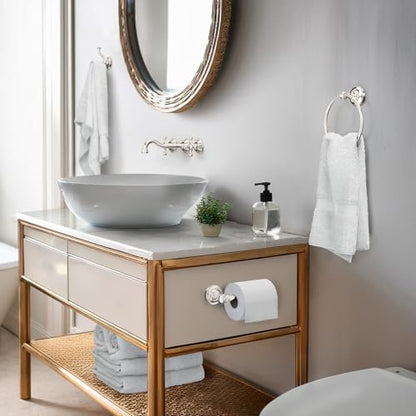 Gatco 4125 Tavern Double Robe Hook, Wall Mounted Bathroom Hook for Towels and Robes, Polished Nickel - color: Polished Nickel