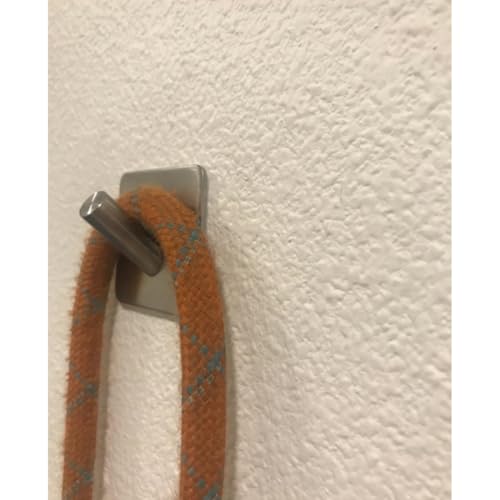 4 Pack Adhesive Towel Hooks Anti-Skid Heavy Duty Towel Hanger Waterproof Stainless Steel Stick on Shower No Drill Hooks for Hanging-Bathroom and Kitchen