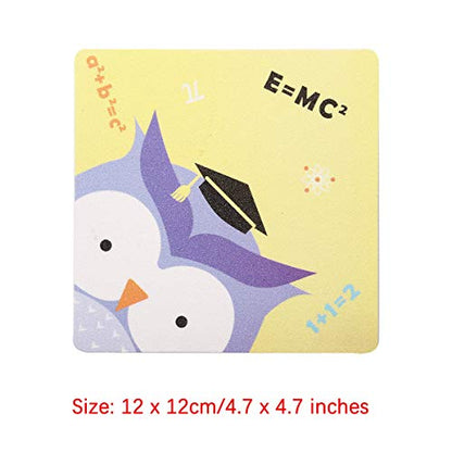 YiZYiF 12Pcs Non-Slip Bathtub Stickers Bathroom Shower Treads Cute Animal Kindergarten Decal for Kids Room Stairs Floors Pools (Owl, Zebra, sika Deer Randomly) Random Color 12 * 12cm