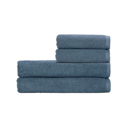 Christy Brixton 4 Piece Towel Set | Slate Blue | 100% Cotton | Ultra Soft | Super Absorbent | 600GSM | 2 Bath Sheets 2 Hand Towels - color: Slate, size: 2 Hand 2 Bath Sheet Set