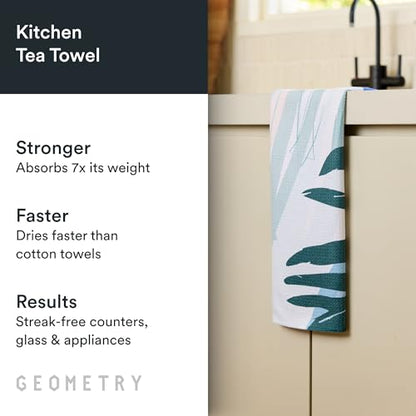 GEOMETRY Kitchen Tea Towels - Quick Dry Microfiber Dish Towels for Kitchen Create, 18" x 30" 1 Pack - color: Pretty Petals, style: Kitchen Towel - Single