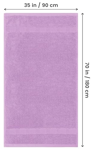 Utopia Towels Luxurious Jumbo Bath Sheet 2 Piece, 600 GSM, 35 by 70 Inches, 100% Ring Spun Cotton, Highly Absorbent and Quick Dry Extra Large Bath Towel, Super Soft Towel, Lavender - color: Lavender, size: 2 Piece Bath Sheet