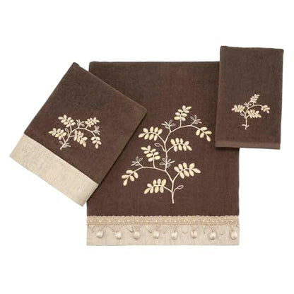 Avanti Linens - Bath Towel, Soft & Absorbent Cotton Towel (Willow Collection, Mocha) - color: Willow Mocha, size: Bath Towel