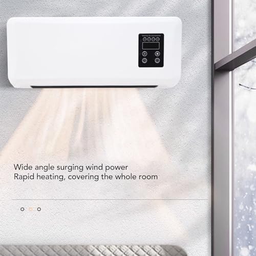 Electric Wall Heater, 1500W ABS Wall Mounted Space Heater Fast Heating Machine with Towel Drying Rack Highly Efficient Blows Nature and Hot Air Fan for Bedroom Bathroom