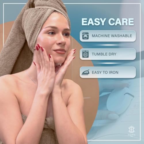 Luxe 2-Piece Bath Towel Set – Large Soft Cotton Towels, Absorbent, Durable & Skin-Friendly, Machine Washable, 27 x 54 in (Sand) - color: Sand