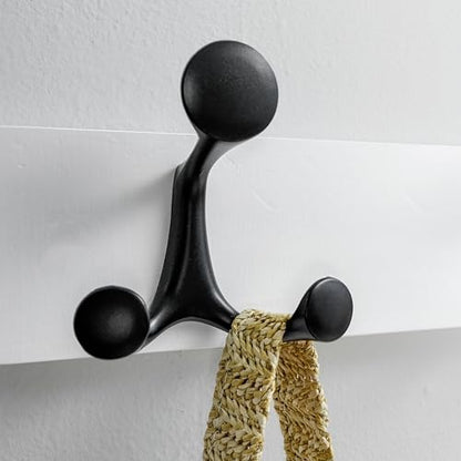 WEBI Coat Rack Wall Mount,24" Solid Wood Coat Hooks Wall Mounted Coat Hanger,16" Hole to Hole,Heavy Duty Hook Rack Rail,4 Triple Hooks for Hanging Coats,Jacket,Clothes,Hat,Backpack,White - color: White, size: 24 Inch