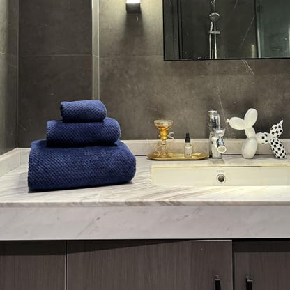 Oversized Bath Towels Extra Large 40x80 Inches Bath Sheets for Adults Super Soft Quick Dry Highly Absobent Microfiber Shower Towels (6 Piece,Navy Blue) - color: Navy Blue 6 Piece, size: 6 Piece