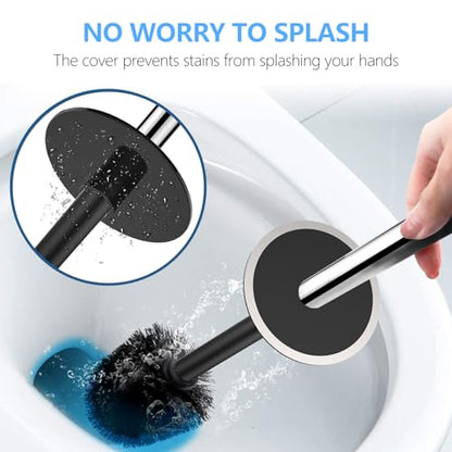 SetSail Toilet Brush and Plunger Set, Toilet Plungers for Bathroom Heavy Duty Toilet Bowl Brush & Toilet Brush Compact Size Toilet for Bathroom