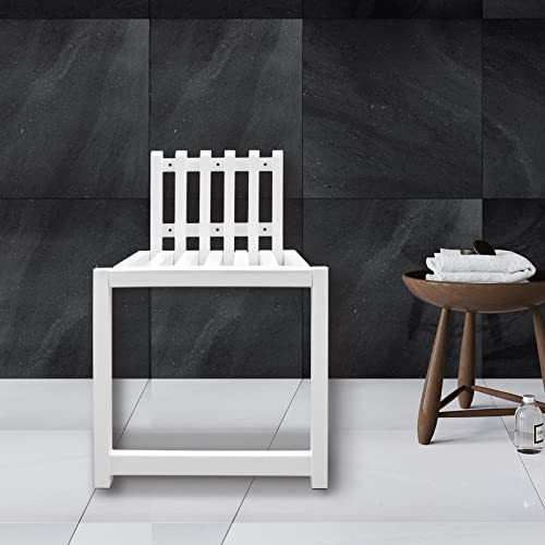 Wall Mounted Folding Chair, Door Shoe Cabinet Hidden Footstool, Folding Bathroom Balcony Living Stool, Folding Shower Seat, for Entrance Bathroom Bedroom