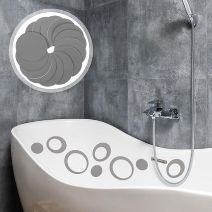 ARTIBETTER Bathroom Non-Slip Stickers 20 Sheets Self-Adhesive Peva Anti-Skid Decals for Bathtub Shower Floor Pool Stairs Smooth Surfaces 3.93 X 3.54 X 0.03 in - size: 10X9CM