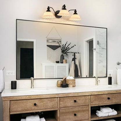 XIEDUN Black 3 Light Vanity Light Modern Bathroom Vanity Light Fixture - color: Black and White, size: 3 Light