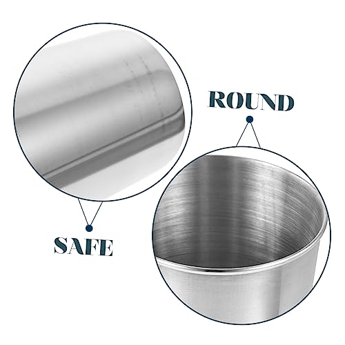 Alipis Stainless Steel Water Cup Tumbler for Beverages Toothbrush Holder and More Multi Use Drinking Cup for Home Washroom and Parties Sleek Silver Design
