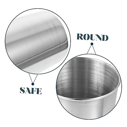 Alipis Stainless Steel Water Cup Tumbler for Beverages Toothbrush Holder and More Multi Use Drinking Cup for Home Washroom and Parties Sleek Silver Design