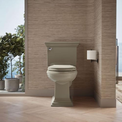 KOHLER 4639-RL-G9 Cachet ReadyLatch Round Toilet Seat Soft Close, Sandbar (Pack of 2) - color: Sandbar, size: Round (Pack of 2)