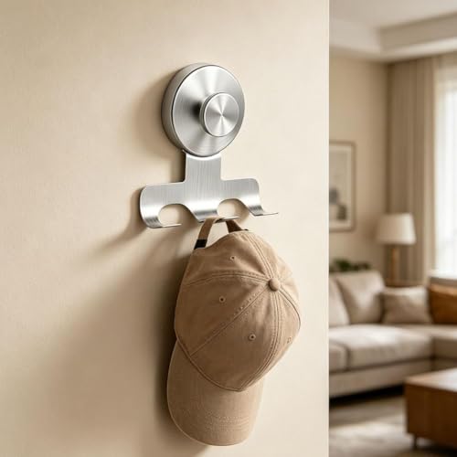 Suction Cup Razor Holder, Stainless Steel Wall Mount Hooks, Heavy-Duty No-Drill Shower Hooks for Razor,Towel,Loofah, Shaver Holder (Gold 2 Pcs) - color: Gold