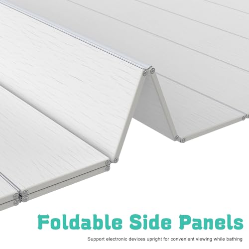 Bathtub Tray - 71x31.5x0.3in Foldable Anti-dust Bathtub Cover Bath Insulation Cover, PVC Shutter Bath Lid Fit Most Tubs, Can Store Wine Glass, Books, Tablets, Cellphones - size: 70.9" x 31.5" x 0.3"