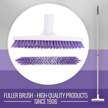 Fuller Brush Tile Grout E-Z Scrubber Complete– 9" V‑Trim Tile & Grout Brush – Deep Grime Cleaning Without Scratching – Perfect for Cleaning Hard to Reach Areas