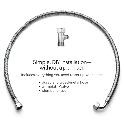 Brondell Bidet Toilet Seat Non-Electric Swash Seat, Fits Round Toilets, White – Dual Nozzle System, Ambient Water Temperature – Bidet with Easy Installation - size: Round, style: S101