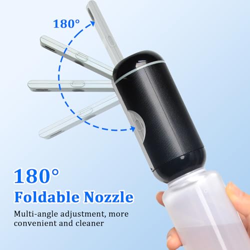 Portable Rechargeable Travel Bidet Sprayer,Waterproof High Pressure,Black | Portable USB-C Rechargeable Travel Bidet Sprayer, Waterproof High Pressure Handheld for Personal Hygiene - color: Black