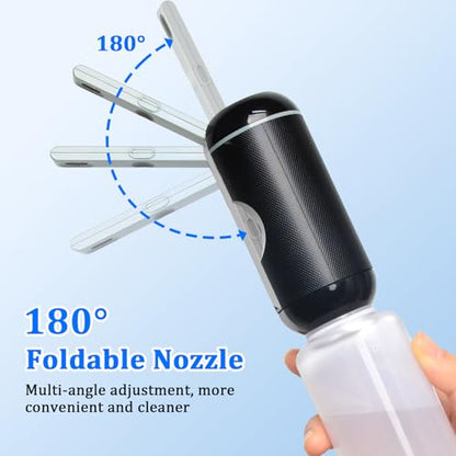 Portable Rechargeable Travel Bidet Sprayer,Waterproof High Pressure,Black | Portable USB-C Rechargeable Travel Bidet Sprayer, Waterproof High Pressure Handheld for Personal Hygiene - color: Black