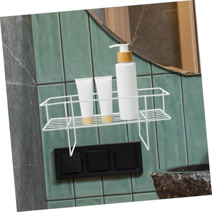 Bathroom Over Toilet Storage Shelf Wall Mounted Organizer Rack for Toiletries Accessories Multi Use Bathroom Supply Shelf Easy to Install Finish