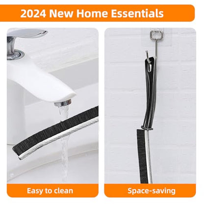 10Pcs Hard-bristled Crevice Cleaning Brush, Multifunctional Thin Gap Scrub Brush, Bathroom Cleaner Tools for Household Use, Kitchen, Window, Toilet, Grout, Faucets, Car - color: 10pcs