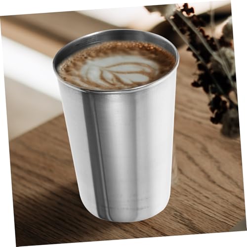 Toothbrush Tumbler Cup Stainless Steel Reusable Mouthwash Cup Water Tumbler Beverage Home Bathroom