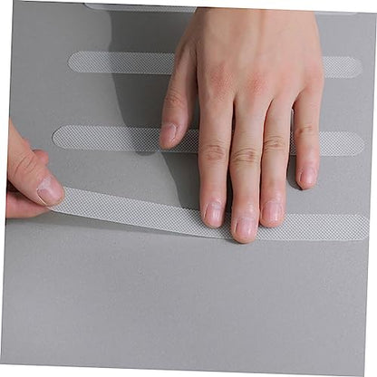 STOBOK 8sets Strips for Bathroom and Stairs of Strong Adhesive Non- Tape for Safe Shower and Bathtub Use Easy to Install for Home and Pool Areas