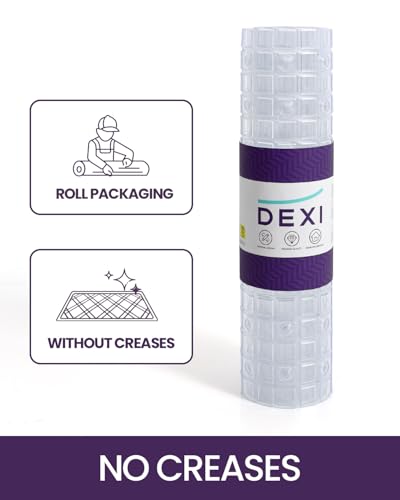 DEXI Bathtub Mat Non Slip, 39x16 Bath Tub Shower Floor Bathroom Mats Clear | Extra Long Suction Cups, Drain Holes, Machine Washable for Tub Shower Floor Bathmat - color: Clear