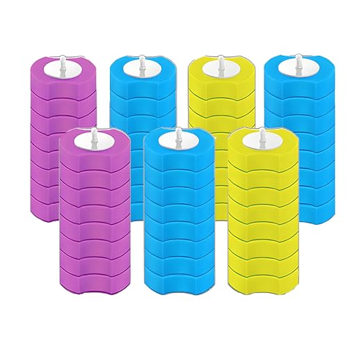 56 Count Disposable Toilet Bowl Wand Refills, Wall-Mounted | Compatible KIRIKIT Brush B0CJPSZT9Y, Built-in cleaner, click-discard, stick-on, no-wash sinks/tiles - color: 56 Wand Refills