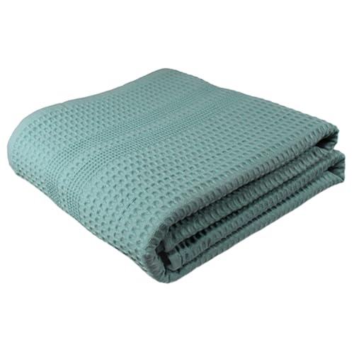 GILDEN TREE Waffle Bath Sheet Large Bath Towels Quick Dry Thin Body Towels, 40x80 Oversized Bath Towels for Adults, Classic Style (Seafoam) - color: Seafoam, size: Bath Sheet