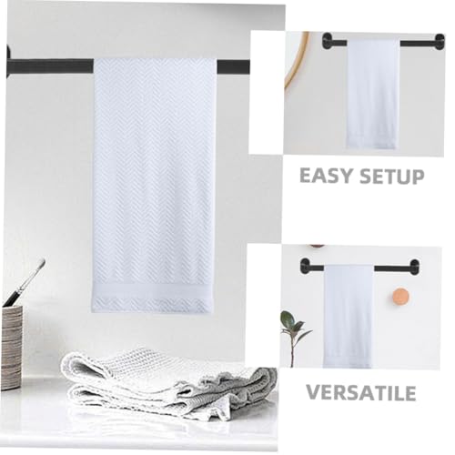 PRETYZOOM 1 Sets Heavy Duty No Drill Bath Towel Rack Adhesive Wall Mounted Grab Bar Storage for Bathroom and Kitchen Organization