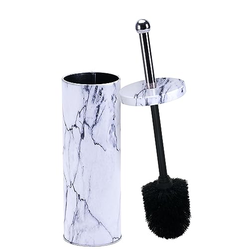 Deep & Sturdy Toilet Bowl Brush with Holder - Durable Scrubbing - Toilet Cleaners - Household Essentials - Silicone Brush - Bathroom Cleaner - Cleaning Supplies - Household Supplies, White