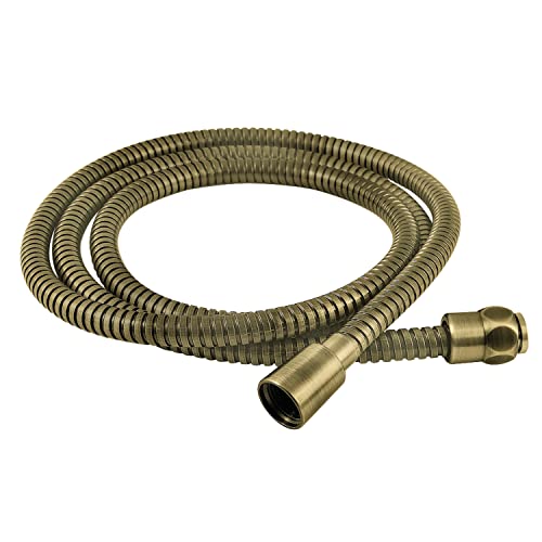 Kingston H72SS3 72-Inch Stainless Steel Shower Hose, Antique Brass - color: Antique Brass