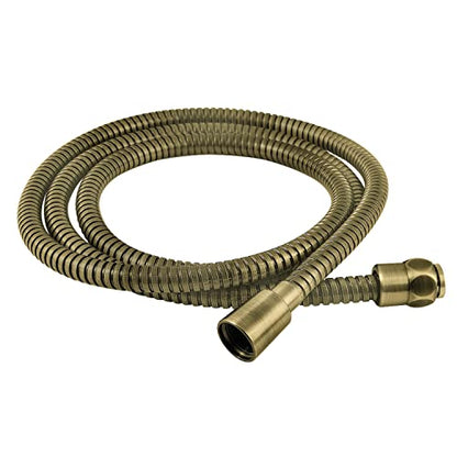 Kingston H72SS3 72-Inch Stainless Steel Shower Hose, Antique Brass - color: Antique Brass